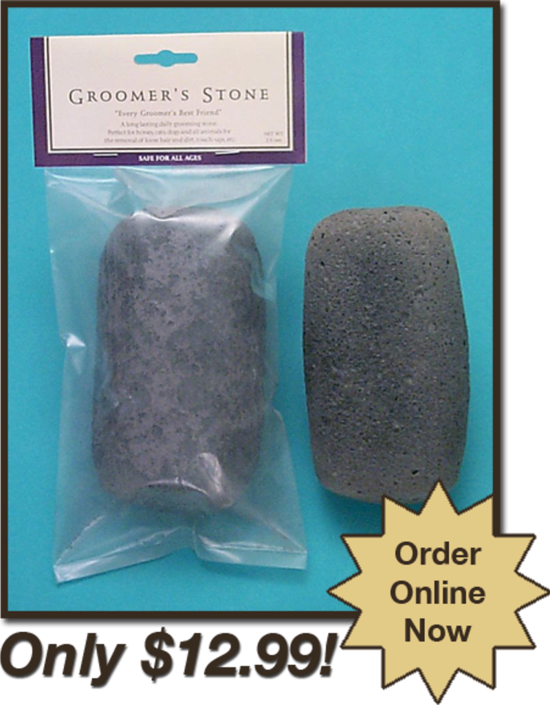 Groomers Stone Horse-Dog-Cat Grooming Tool Grey