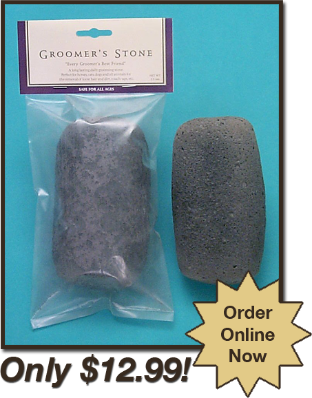 Groomers Stone Horse-Dog-Cat Grooming Tool Grey