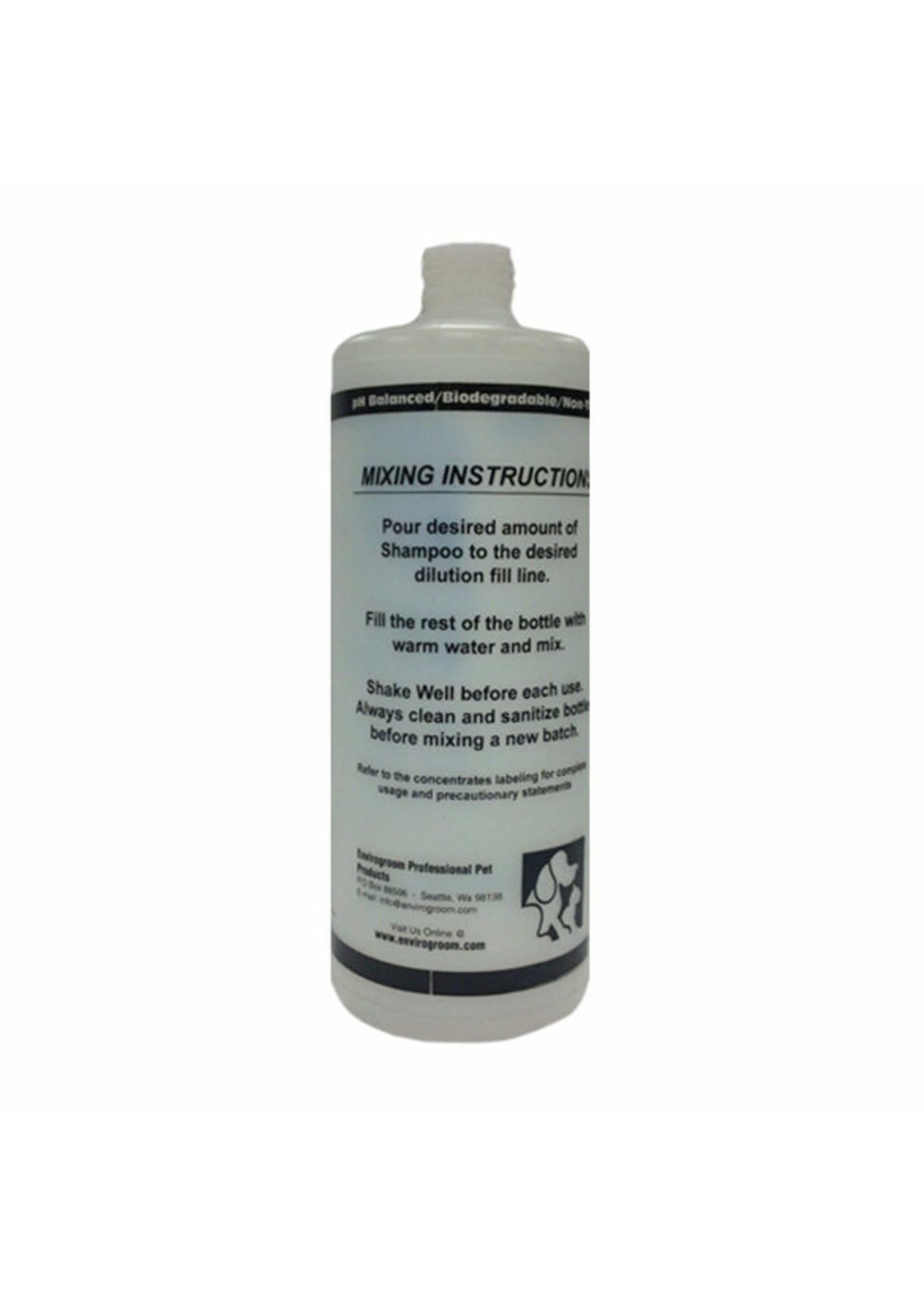 Envirogroom Mixing Bottle 32 oz AHP PET & GROOMING