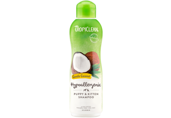 TropiClean Hypo-Allergenic Gentle Coconut Puppy & Kitten Shampoo 20 oz