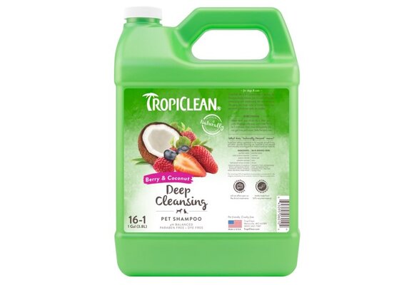 TropiClean Berry & Coconut Deep Cleansing Shampoo 2.5 Gallon