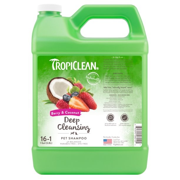 TropiClean Berry & Coconut Deep Cleansing Shampoo 2.5 Gallon