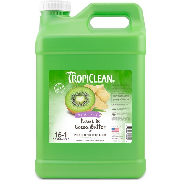TropiClean Kiwi & Cocoa Butter Moisturizing Conditioner  2.5 Gallon