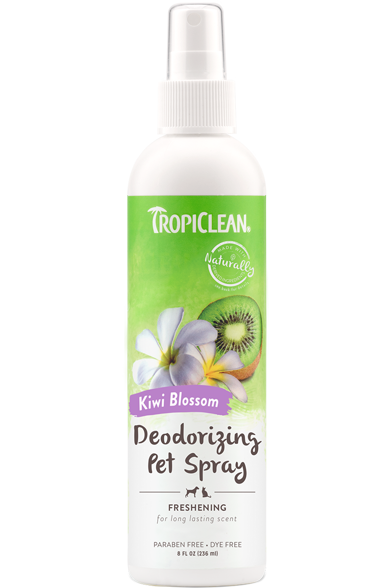 TropiClean Freshening Kiwi Blossom Deodorizing Pet Spray 8fl oz