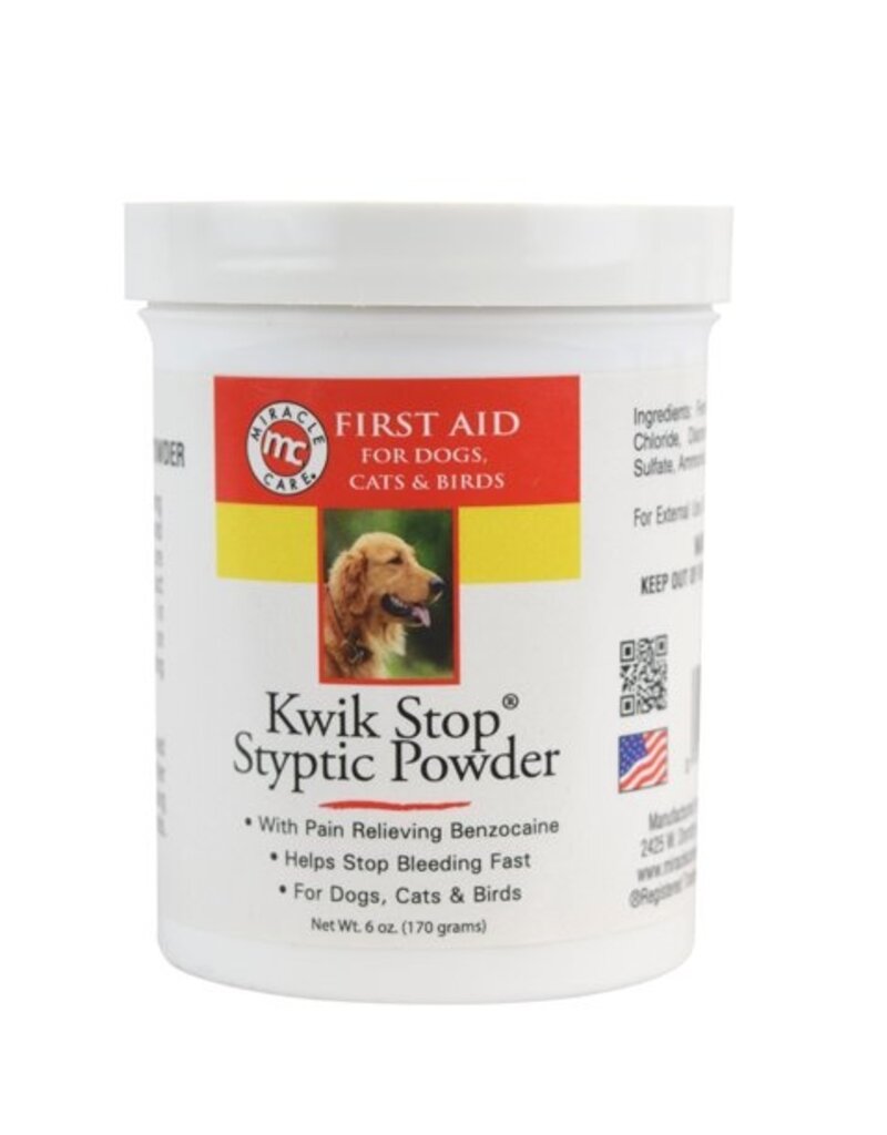 Miracle Corp Products Miracle Care Kwik Stop Styptic Powder 6 oz