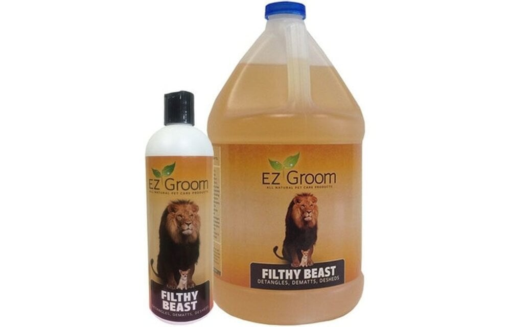 EZ Groom Filthy Beast Detangles De-Shed Dematts Shampoo 1 Gallon