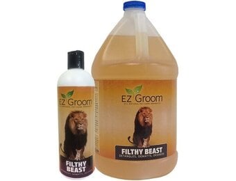 EZ Groom Filthy Beast Detangles De-Shed Dematts Shampoo 1 Gallon