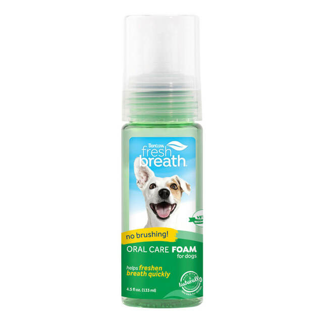 TropiClean Fresh Breath Oral Care Foam 4.5fl oz
