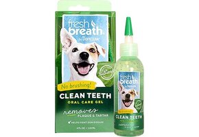 TropiClean Fresh Breath Oral Care Clean Teeth Gel for Dogs 4 fl oz