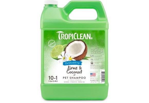 Tropiclean Lime and Coconut Shed Control Shampoo  1 Gallon