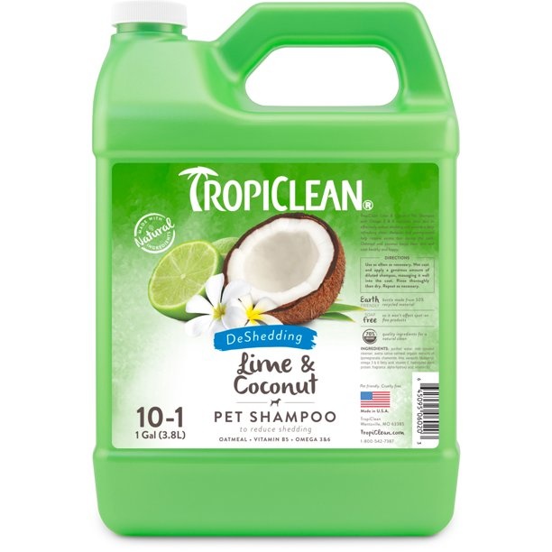 Tropiclean Lime and Coconut Shed Control Shampoo  1 Gallon