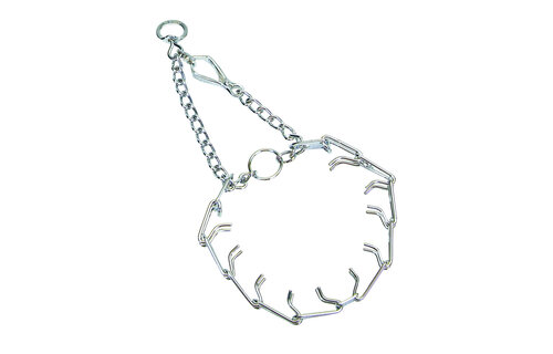 Herm. Sprenger Ultra-Plus Prong Dog Training Collar with Latch, Chrome, 3.8mm x 22"