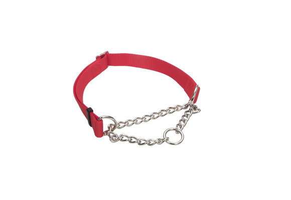 Coastal Check-Choke Adjustable Check Training Dog Collar Red 17-24" L  06910