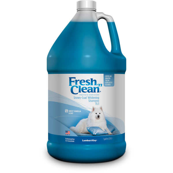 Fresh,n Clean  Snowy-Coat Whitening Shampoo Sweet Vanilla Scent  1 Gallon 4005