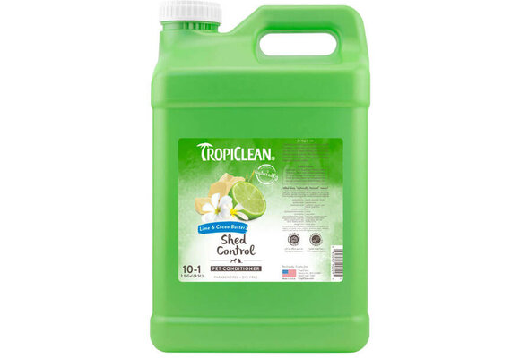 TropiClean Lime & Cocoa  Butter Shed Control  Conditioner  2.5 Gallon