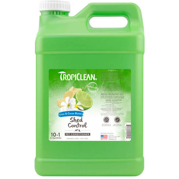 TropiClean Lime & Cocoa  Butter Shed Control  Conditioner  2.5 Gallon