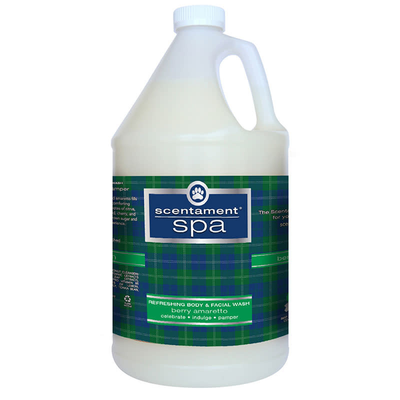 Best Shot Scentament Spa Refreshing Body & Tearless  Facial Wash Berry Amaretto Scent 1 Gallon