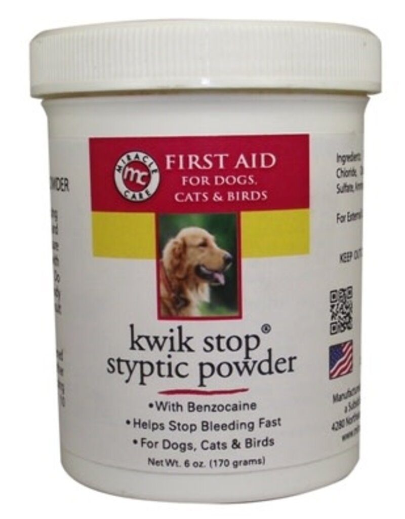 Miracle Corp Products Miracle Care Kwik Stop Styptic Powder 6 oz