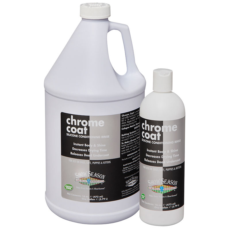 ShowSeason Chrome Coat De-Shed Silicone Conditioning Rinse 1 Gallon