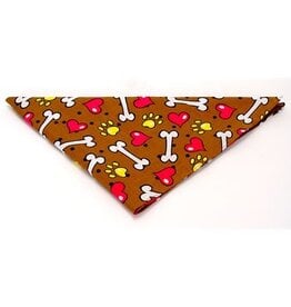 Davis Davis Bandana Bones on Brown