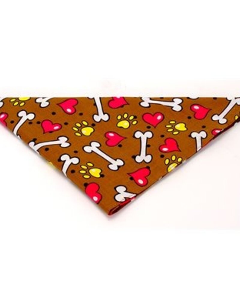 Davis Davis Bandana Bones on Brown