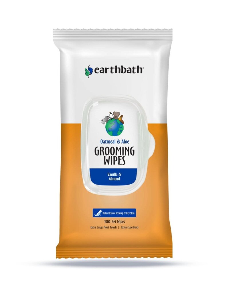 Earthbath Earthbath Oatmeal & Aloe Grooming Wipes Vanilla & Almond 100 COUNT