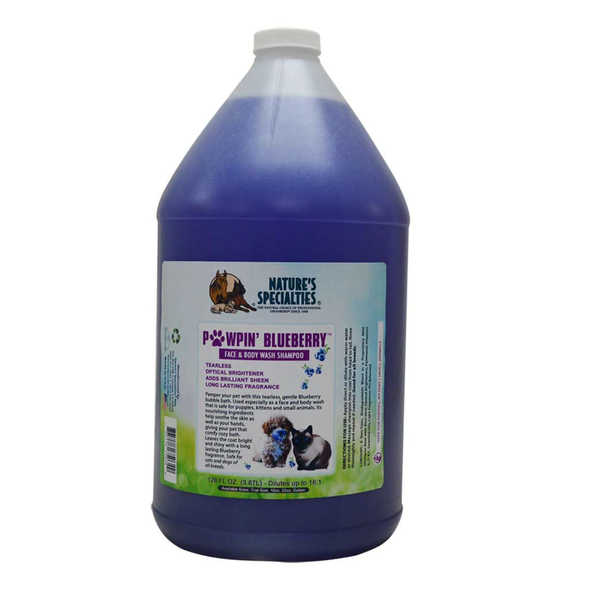 Nature's Specilaties Pawpin' Blueberry Face & Body Wash Shampoo Gallon