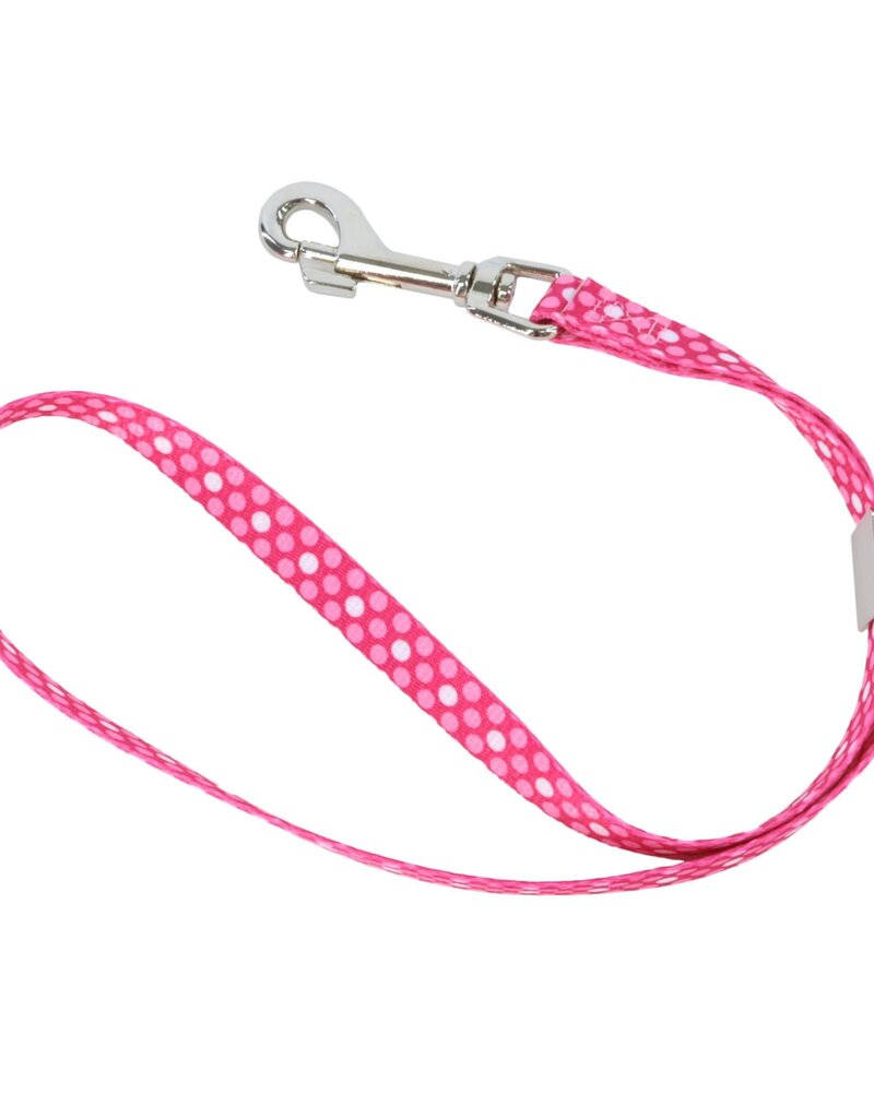 Coastal Pet Coastal Styles 3/8 24 Inch Adjustable Grooming Loop with Bolt Snap Pink Dots  06318