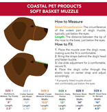 Coastal Pet Coastal Soft Basket Muzzle Size 1  01365