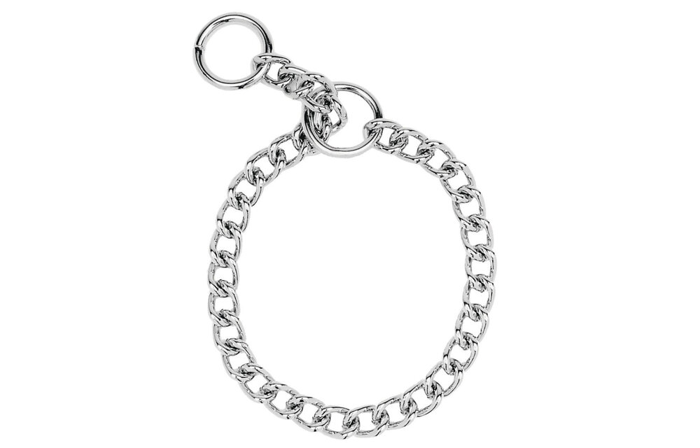 Herm Sprenger Chrome Plated Steel Choke Training Dog Collar18" 00210