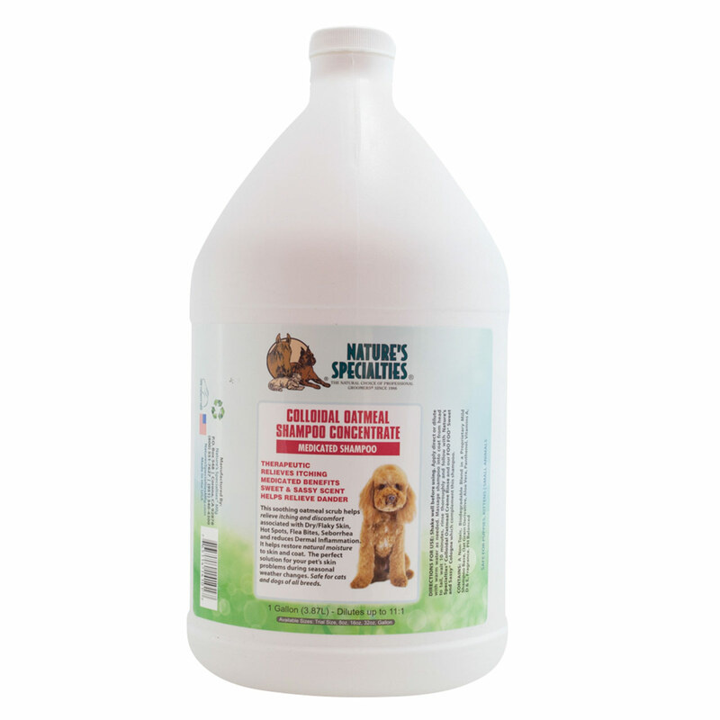 Nature's Specialties Colloidal Oatmeal Medicated Dog Shampoo 1 Gallon