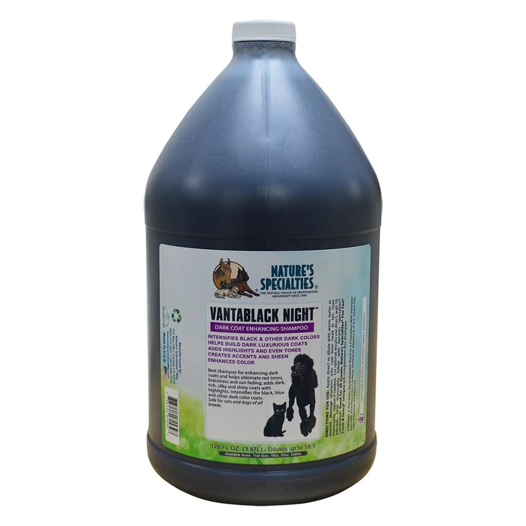 Nature’s Specialties Vanta Black Night Dark Coat Shampoo 1 Gallon