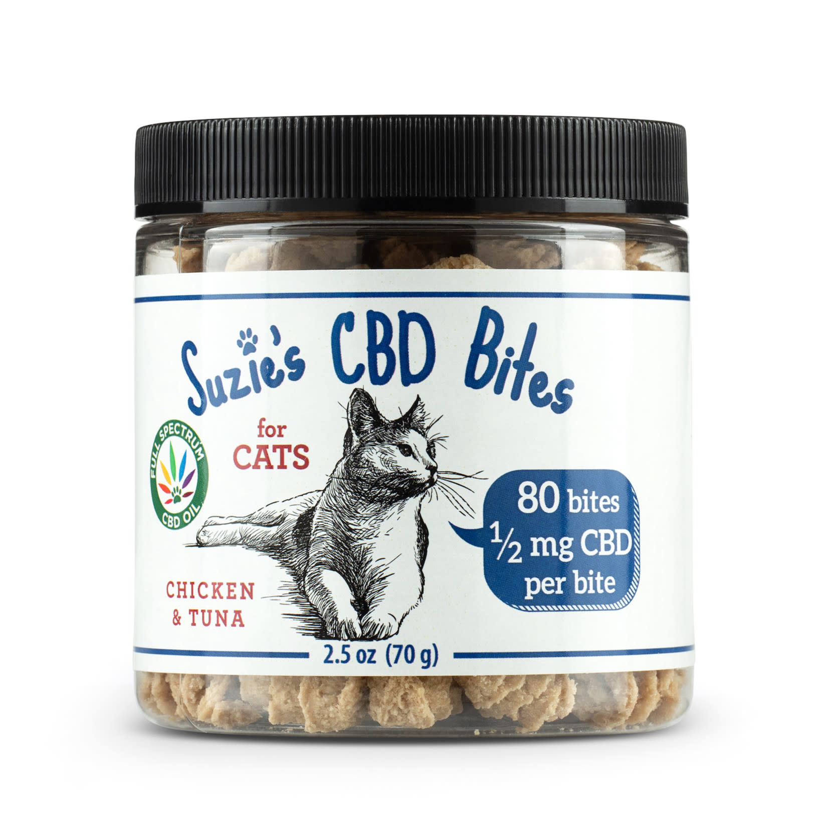 Suzie's Bites for Cats Chicken & Tuna Flavor 2.5 oz