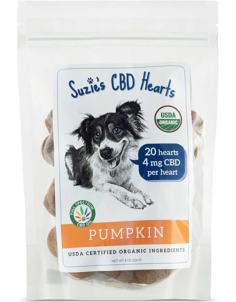 Suzies Suzie's Heart Shaped Treats Pumpkin 8OZ #1005