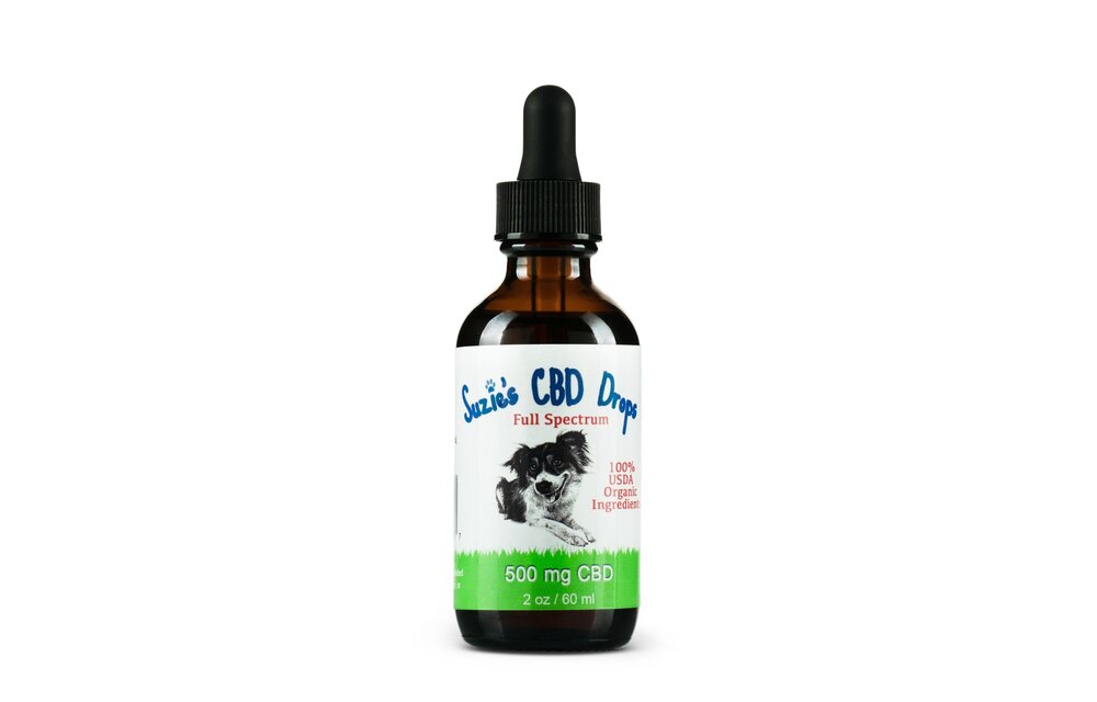 Suzie's Drops for Dogs 500mg 2 oz