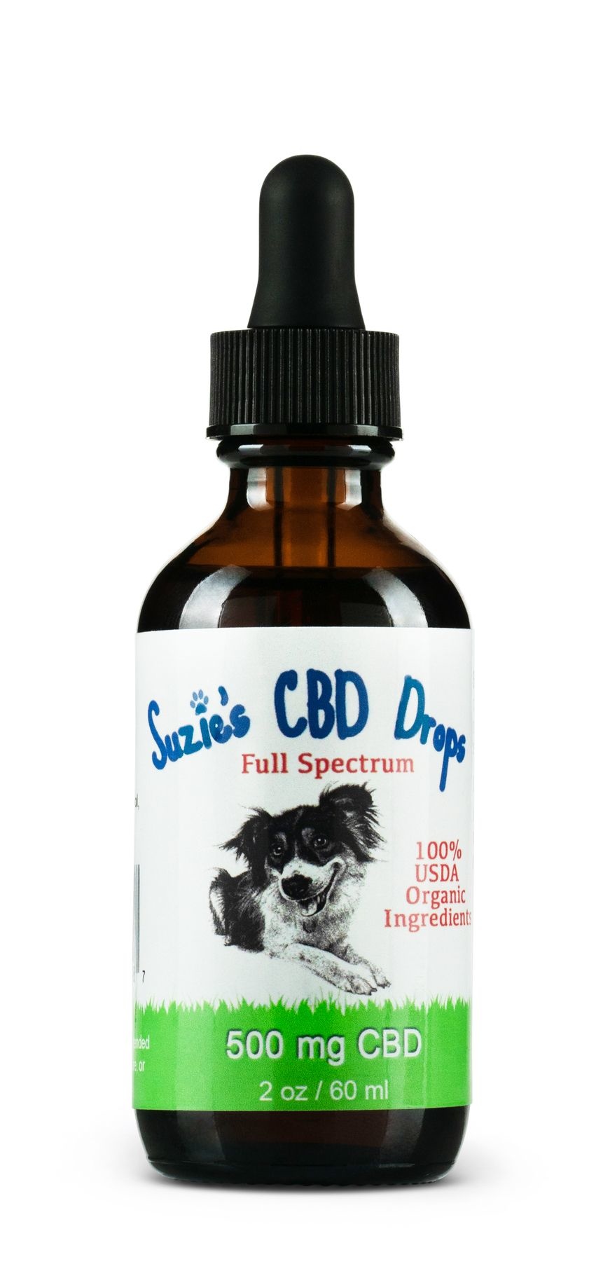 Suzie's Drops for Dogs 500mg 2 oz