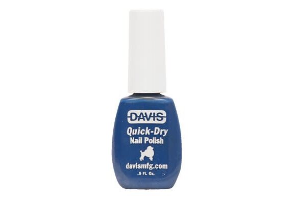 Davis Quick-Dry Nail Polish Deep sky Blue .5fl oz