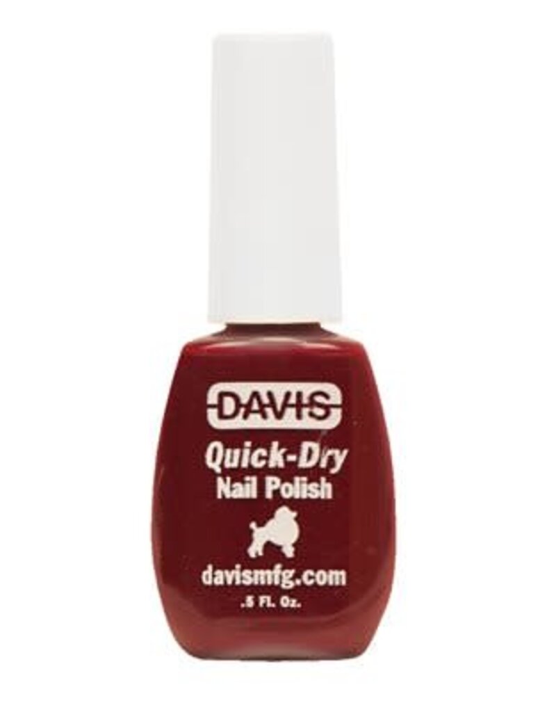 Davis Davis Quick-Dry Nail Polish, Deep Red .5fl oz