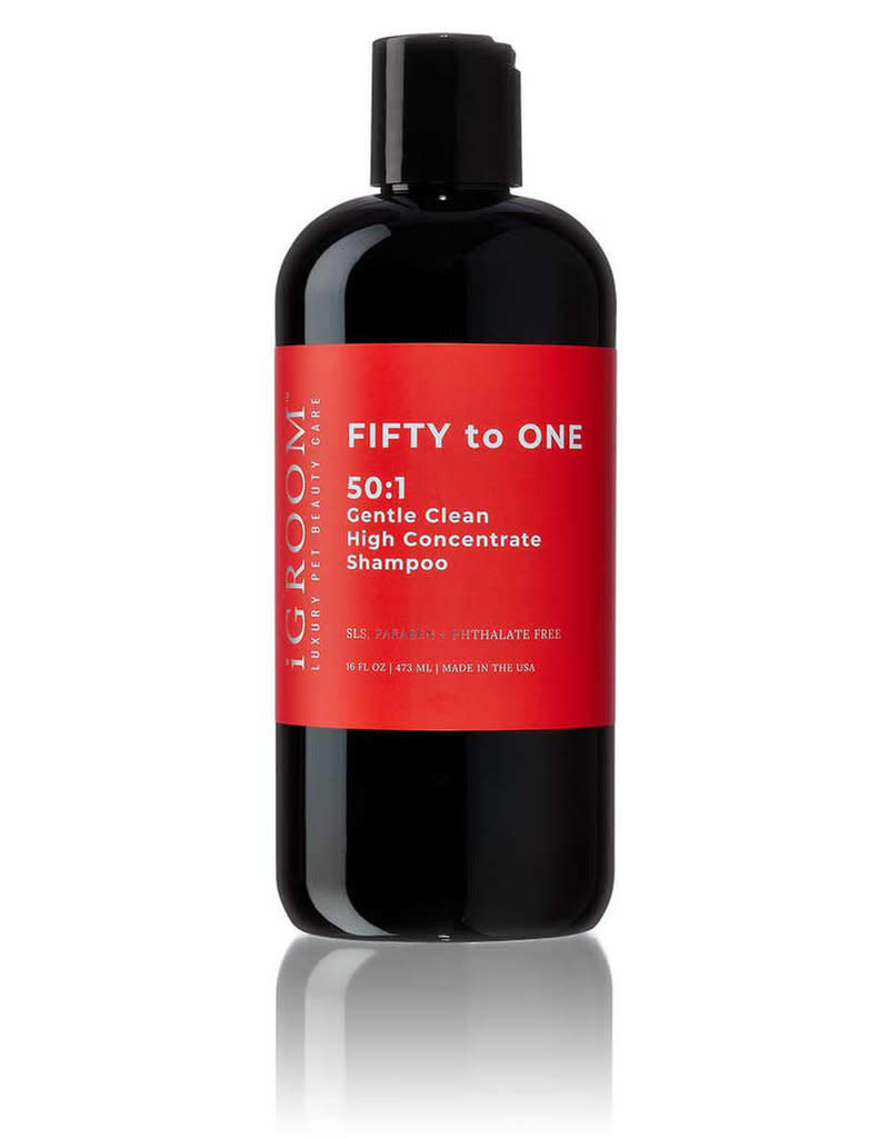 iGroom FIFTY to ONE 50:1 Gentle Clean High Concentrate Shampoo 16 oz