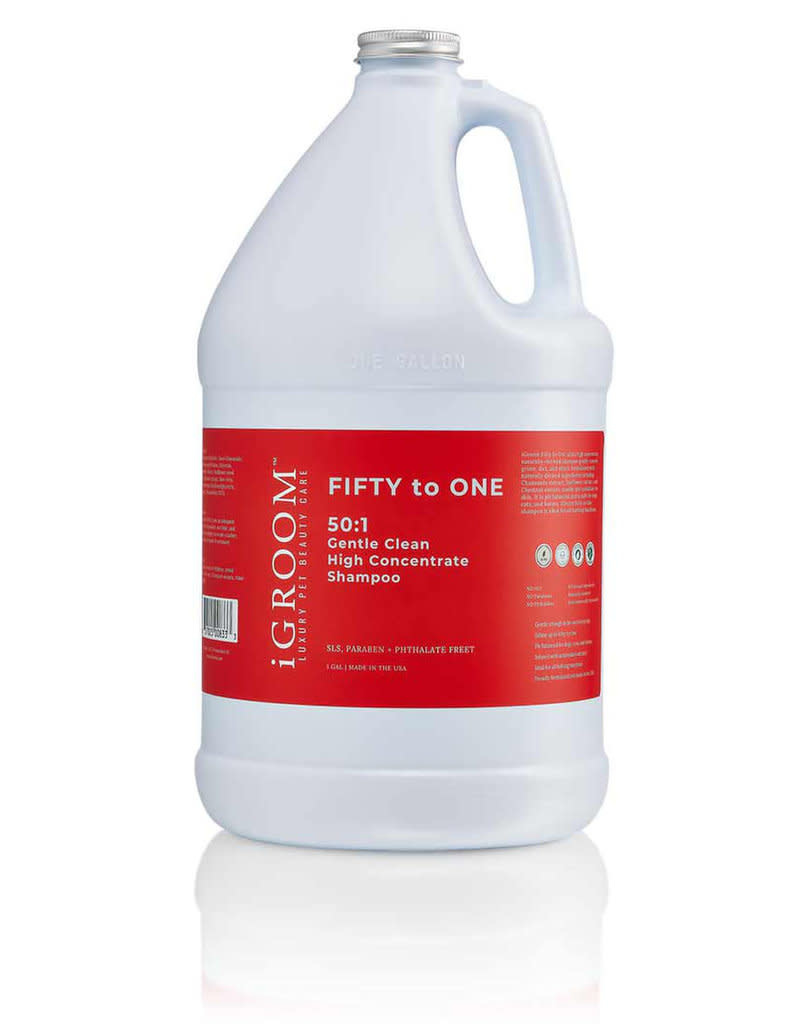 iGroom FIFTY to ONE 50:1 Gentle Clean High Concentrate Shampoo Gallon