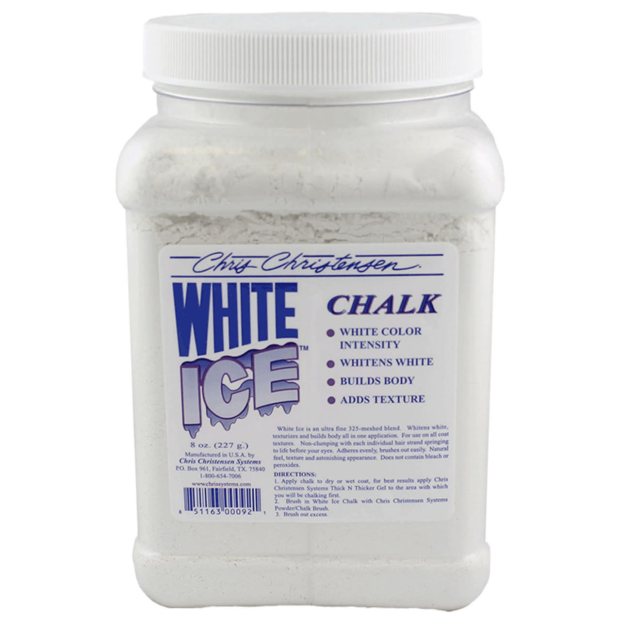 Chris Christensen White Ice Chalk 8 oz