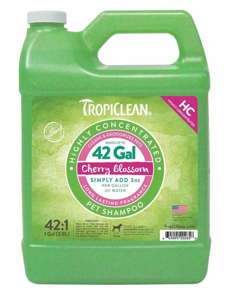 Tropiclean TropiClean Cherry Blossom High Concentrate Shampoo 1 Gallon AHP PET & GROOMING