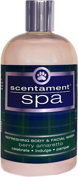 Best Shot Scentament Spa Refreshing Body & Facial Wash Berry Amaretto Scent 16 oz