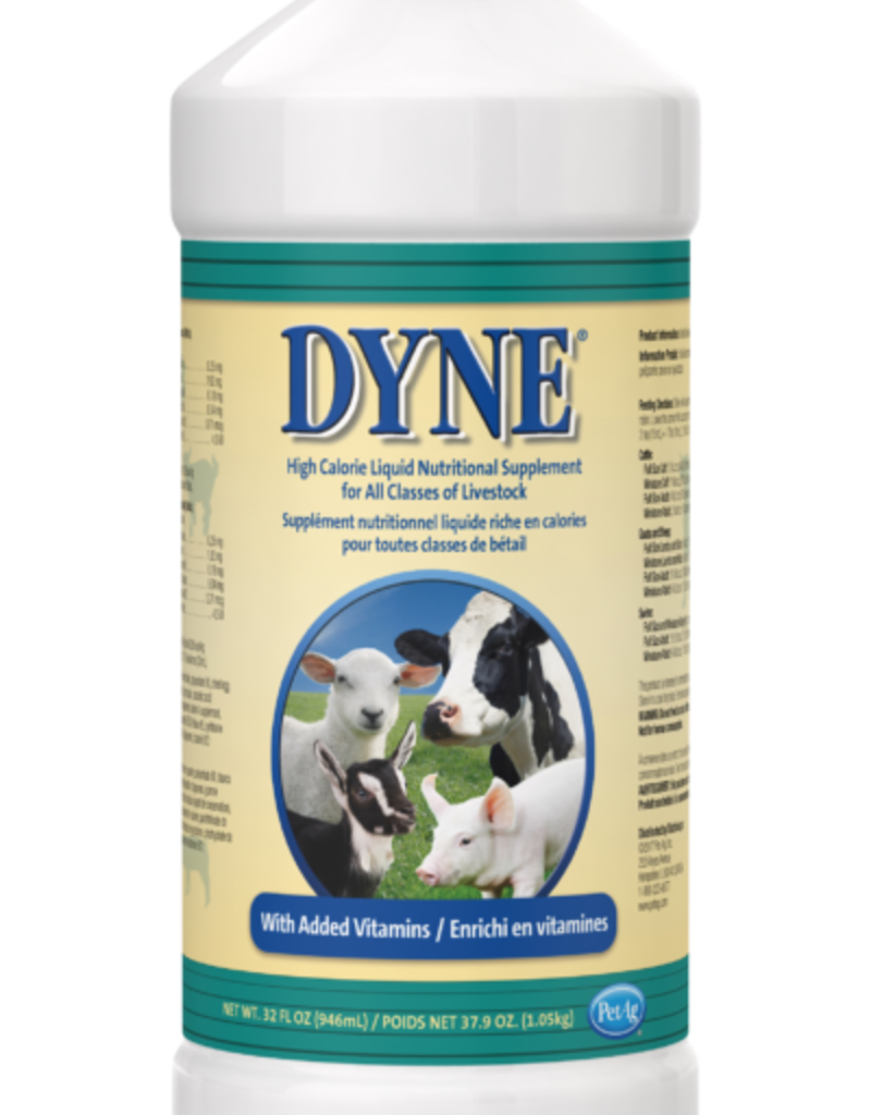 PET-AG Dyne High Calorie Liquid Nutritional Supplement for Livestock 32 oz