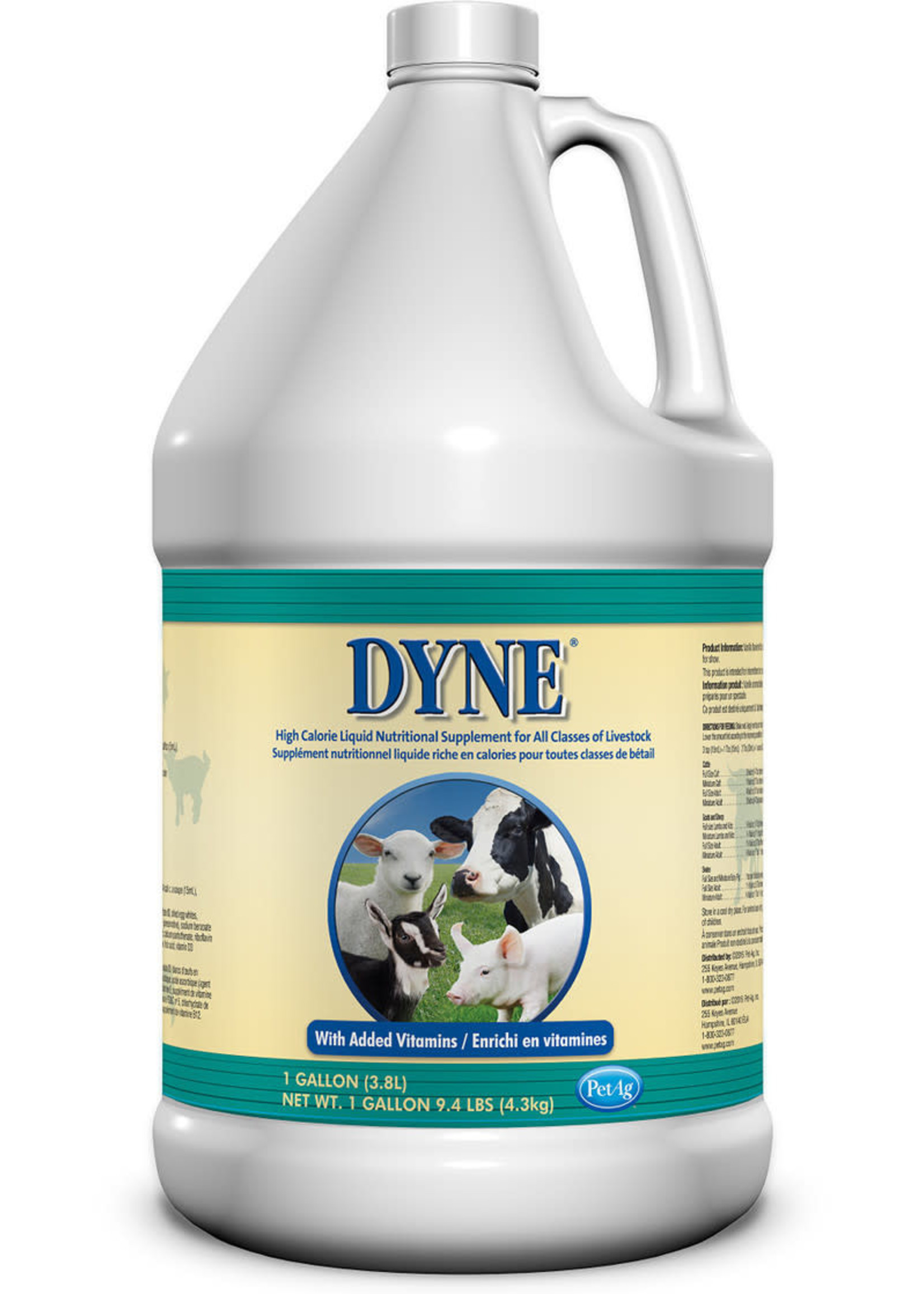 PET-AG Dyne High Calorie Liquid for Livestock 1 Gallon