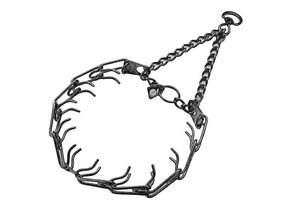 Herm. Sprenger Ultra-Plus Black Stainless Dog Prong Training Collar 3.25 MM X 18" NECK SIZE; 22" CHAIN LENGTH