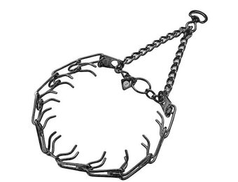 Herm. Sprenger Ultra-Plus Black Stainless Dog Prong Training Collar 3.25 MM X 18" NECK SIZE; 22" CHAIN LENGTH