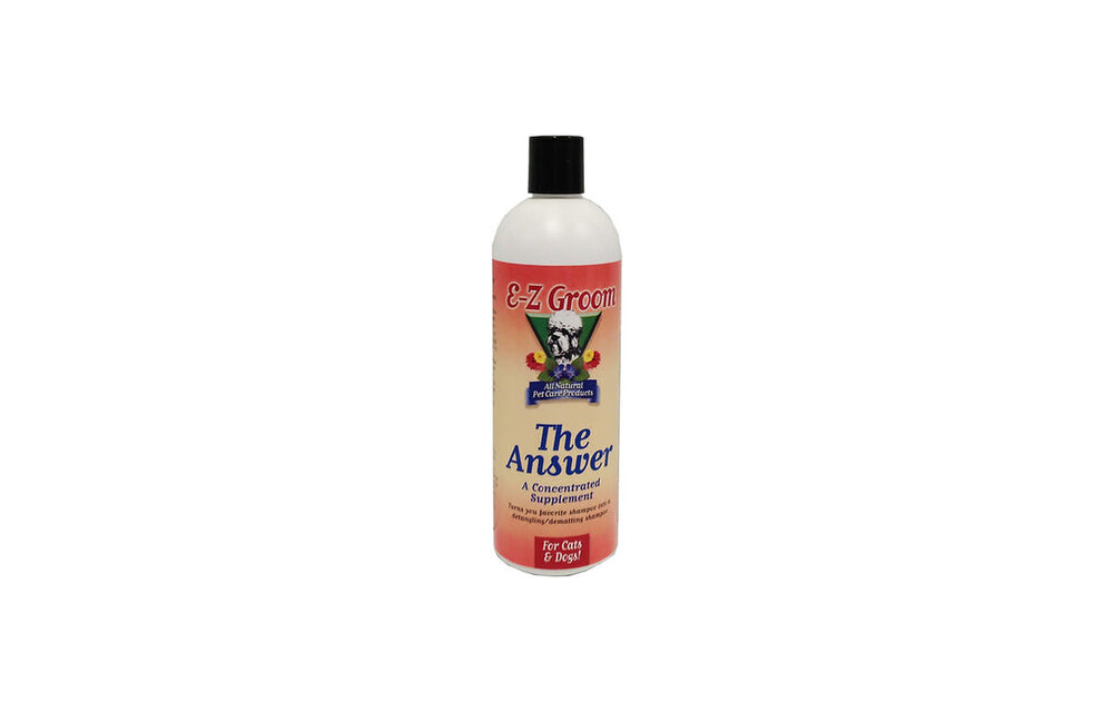 EZ Groom The Answer 16 oz Concentrated Additive Meant To Turn Any Shampoo Into A Detangling & Dematting Shampoo