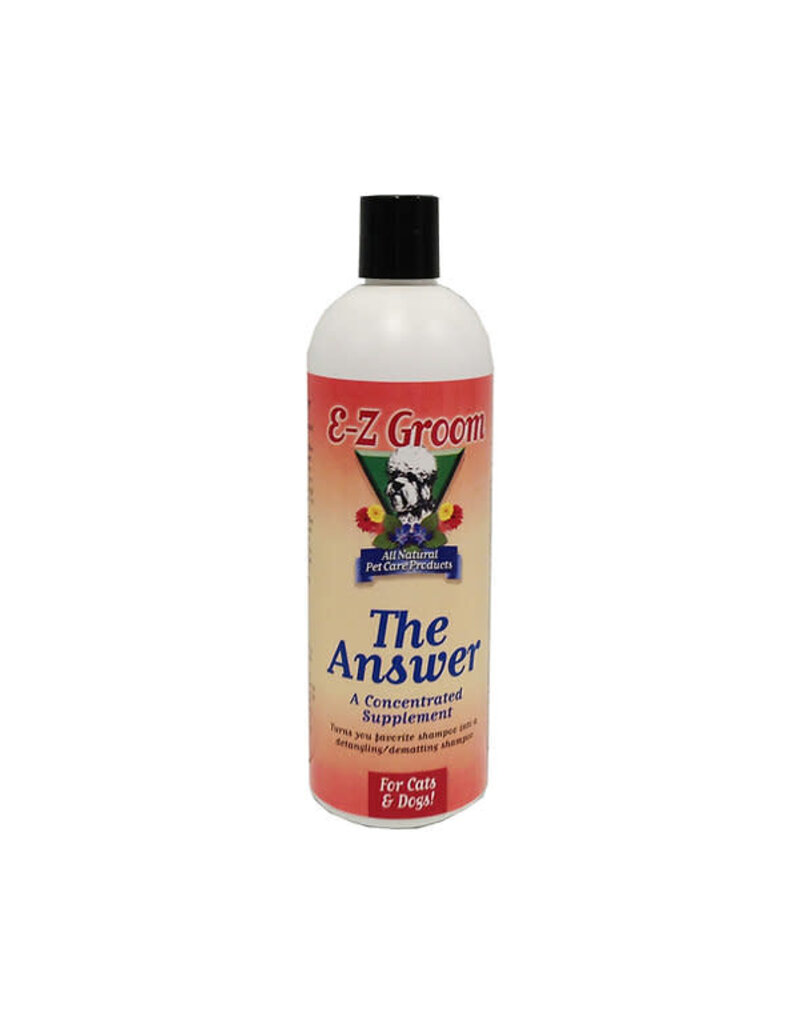 Ez Groom EZ Groom The Answer 16 oz Concentrated Additive Meant To Turn Any Shampoo Into A Detangling & Dematting Shampoo