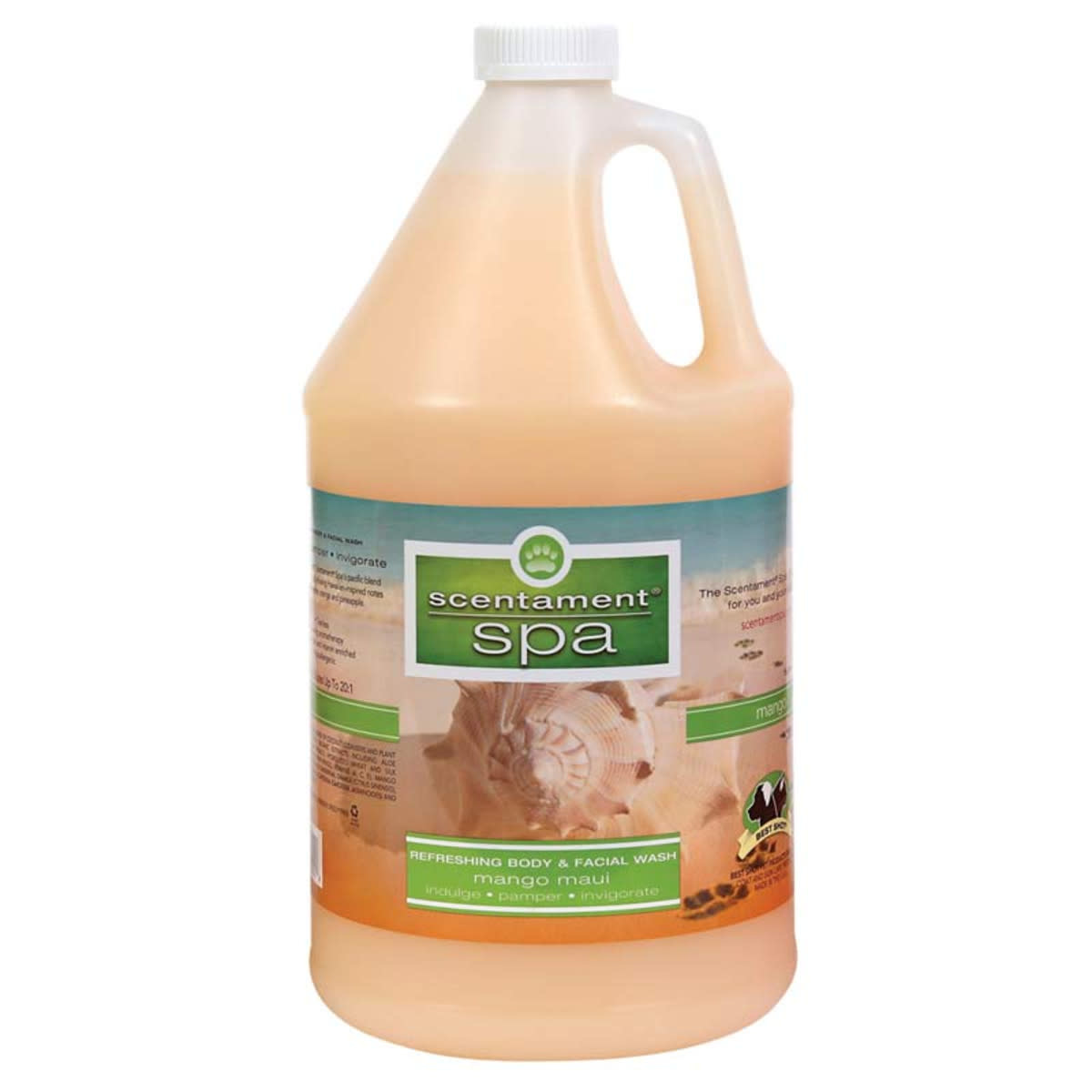 Best Shot Scentament Spa Body & Tearless Facial Wash Mango Maui 1 Gallon